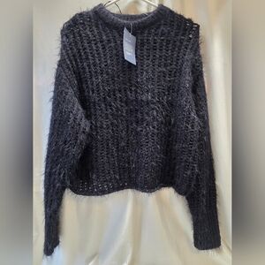 Universal Thread Black Fuzzy Sweater